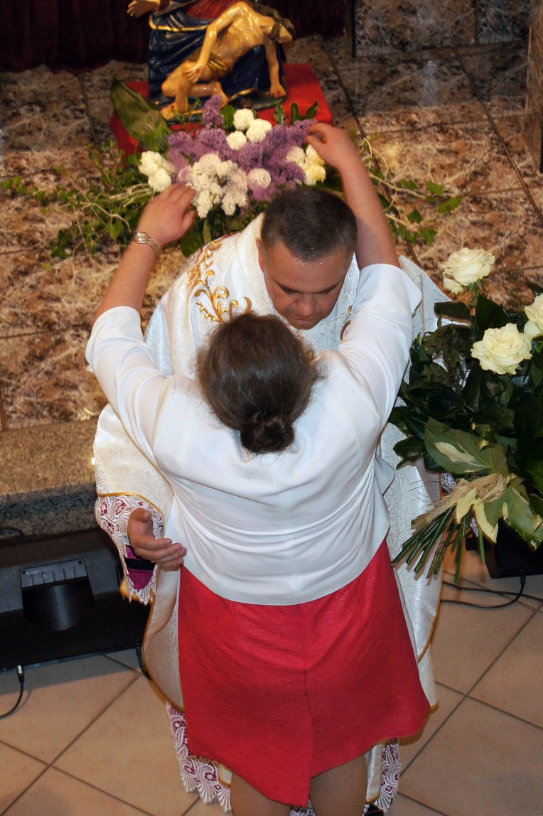 21 V 2016 - uroczysta Msza św. dziękczynna z okazji 25 rocznicy święceń kapłańskich Proboszcza ks. Jana Adamarczuka - podziękowania dla siostry księdza Jana